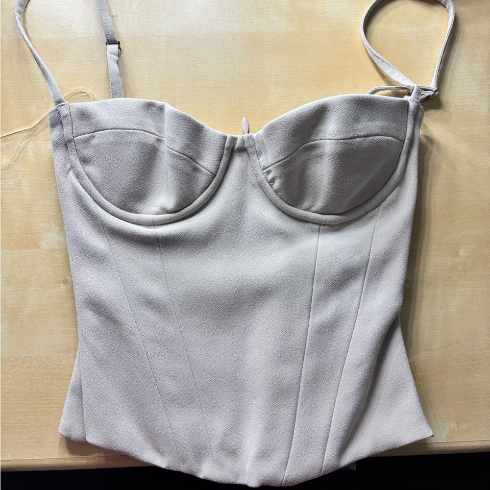 House of CB Cream Bustier Top